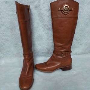 MICHAEL KORS leather riding boots